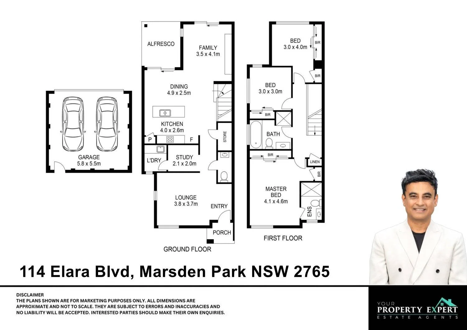 Floor plan of 114 Elara Boulevard, Marsden Park