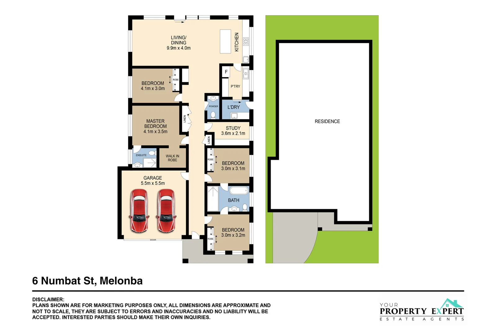 Floor plan of 6 Numbat Street (Melonba), Marsden Park