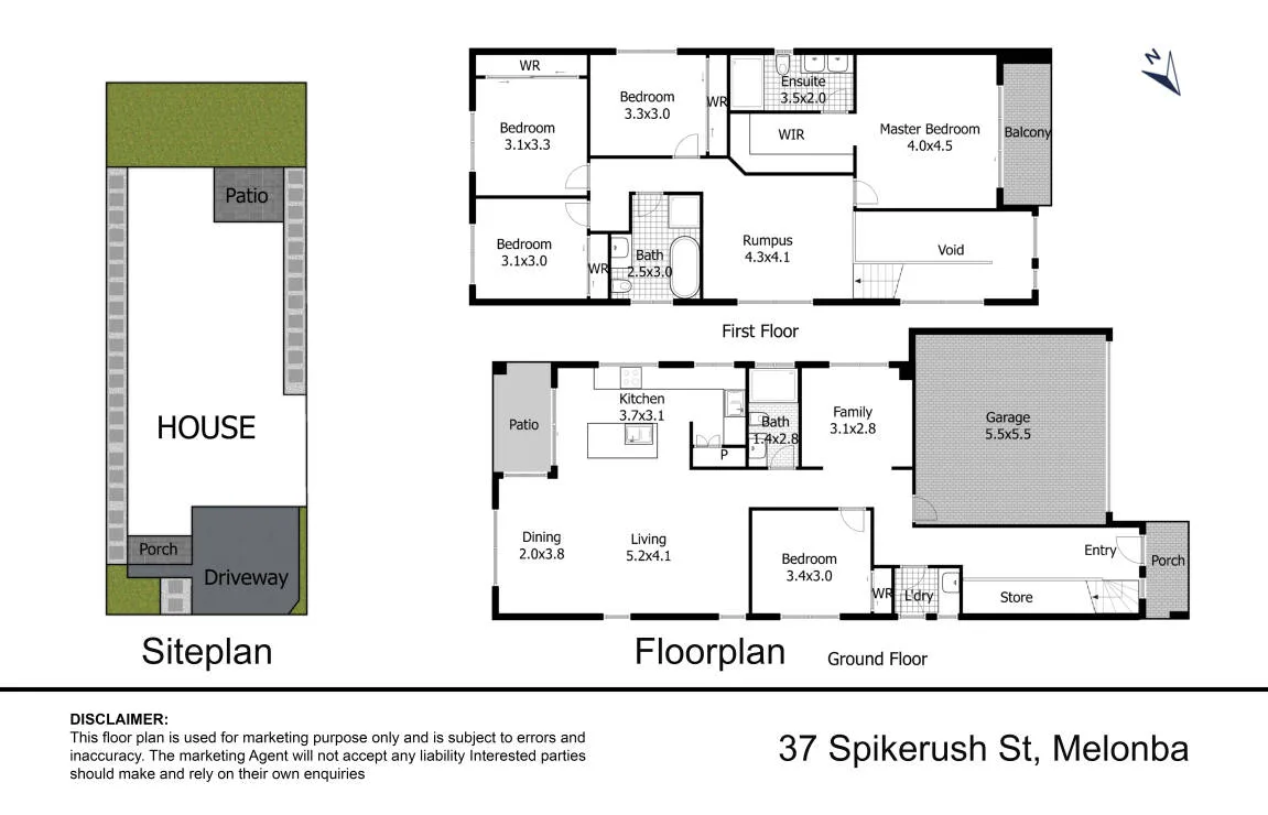 Floor plan of 37 Spikerush Street (Melonba), Marsden Park