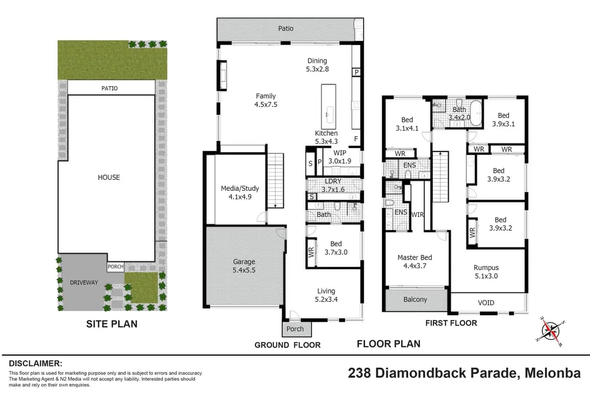 Floor plan of 238 Diamondback Parade (Melonba), Marsden Park